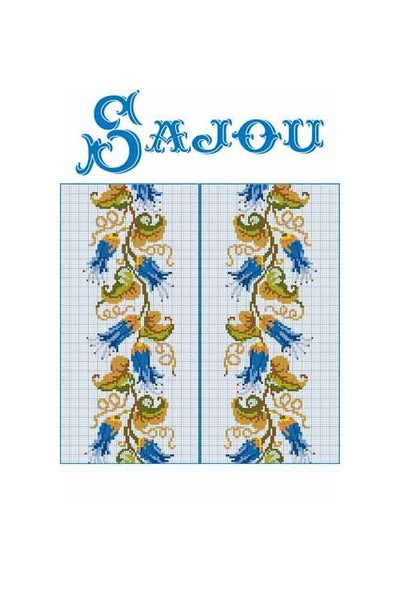 Diagrama de Bordado Punto Cruz  