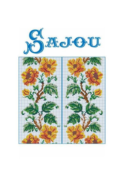 Diagrama de Bordado Punto Cruz  