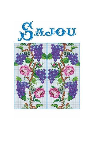 Diagrama de Bordado Punto Cruz  