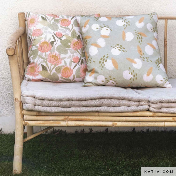 Tela Lona Canvas Slim "Boho Abstract" (100% Algodón) <br> De Corte, 140 cm de ancho