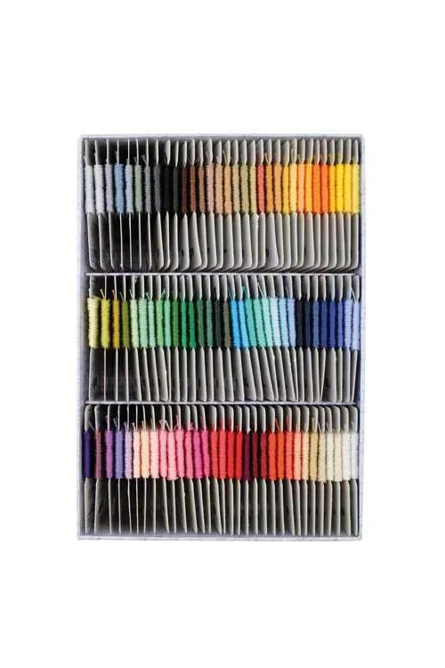 Set de 96 Colores Hilo de Bordar (100% Algodón) <br> Retors du Nord + Caja Organizadora