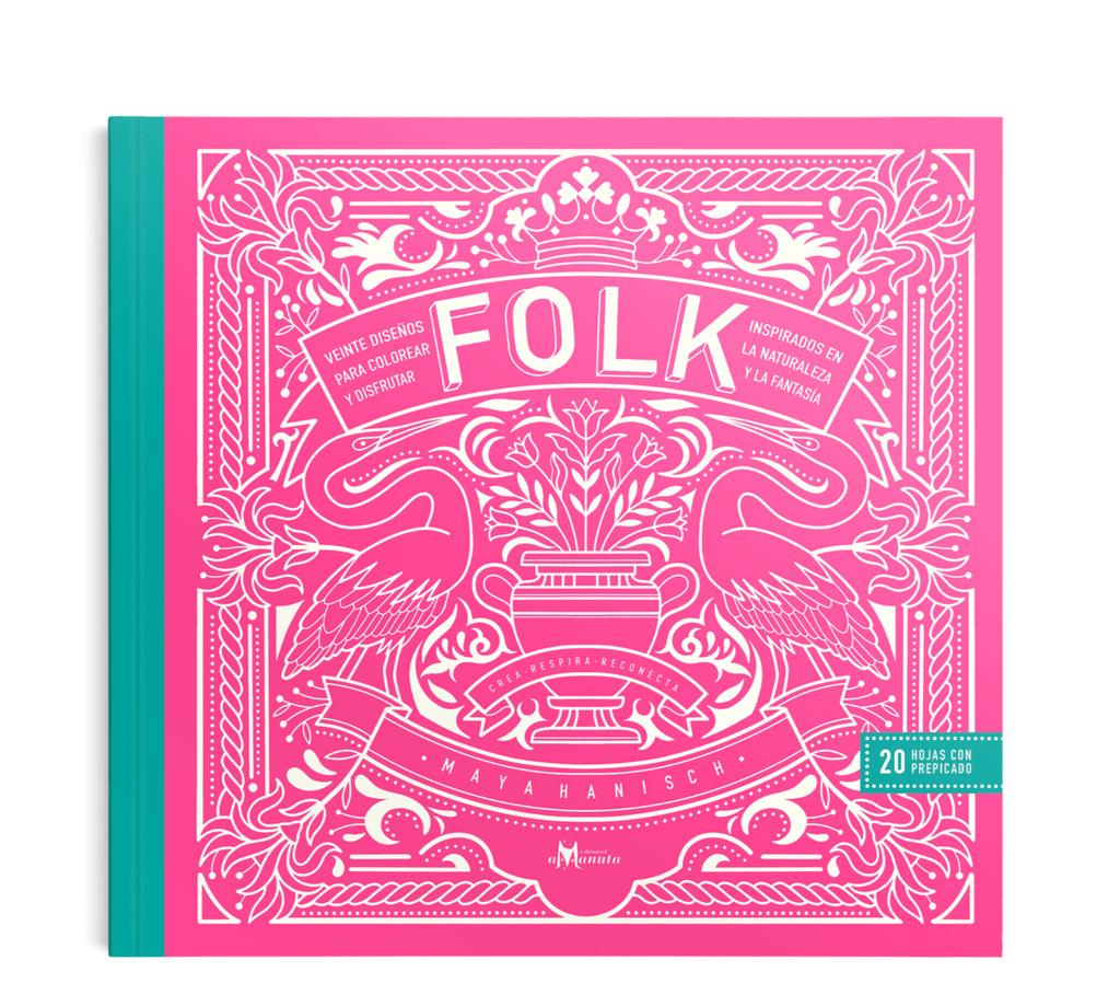 Libro Para Colorear "Folk" <br> Maya Hanisch