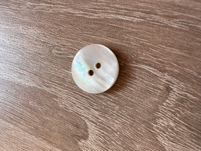 Botón Nácar Blanco Tornasol