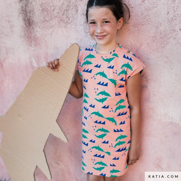 Tela Jersey "Dolphin Pink" (95% Algodón/5% Elastán) <br> De Corte, 145cm de ancho