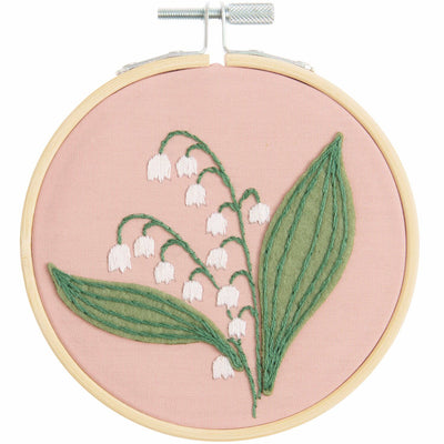Kit de Bordado Punto Cruz  Lilly of the Valley