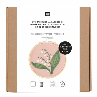 Kit de Bordado Punto Cruz  Lilly of the Valley