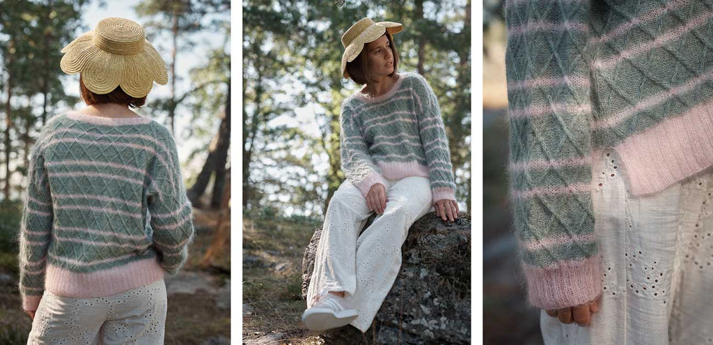 Laine Magazine 28 — patrón de Maria Gomes, vistas del diseño