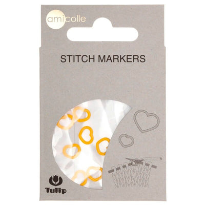 Marcapuntos de Corazón Cerrados Amarillos  S, M, L y XL