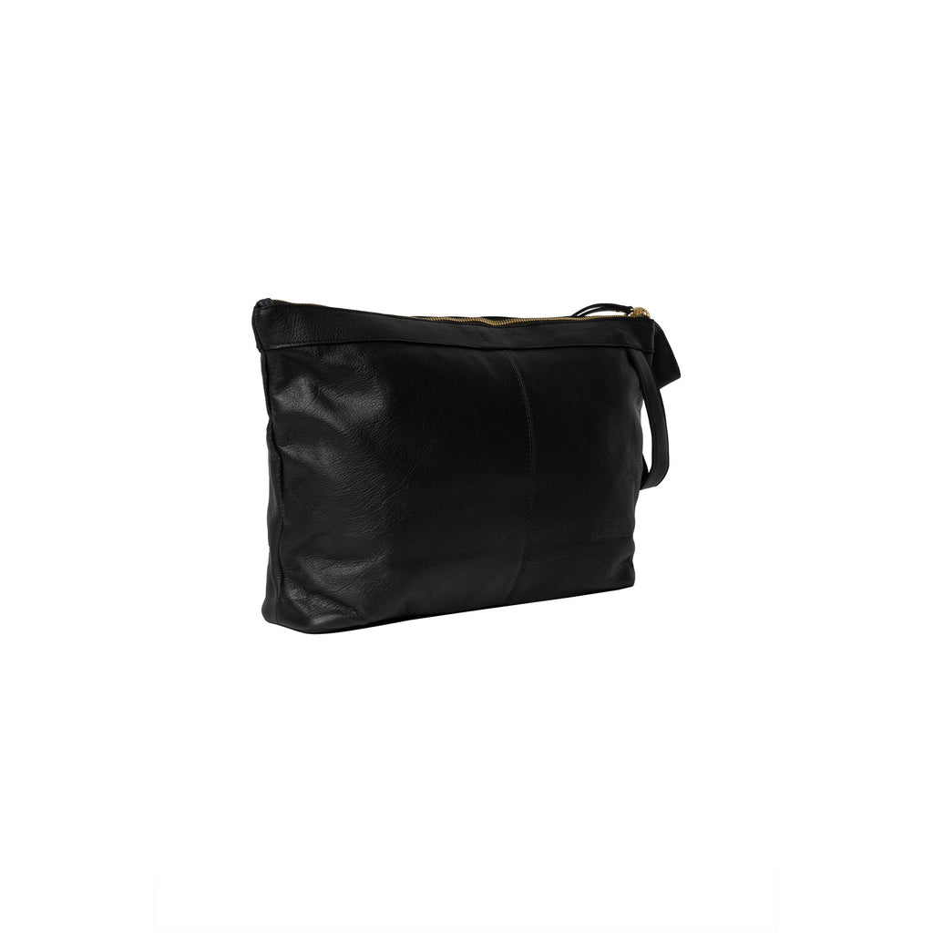 Cartera de Cuero Tipo Clutch para Proyectos (Grande) Project 13 de Re:Designed (P013) en color Black/Gold – vista posterior