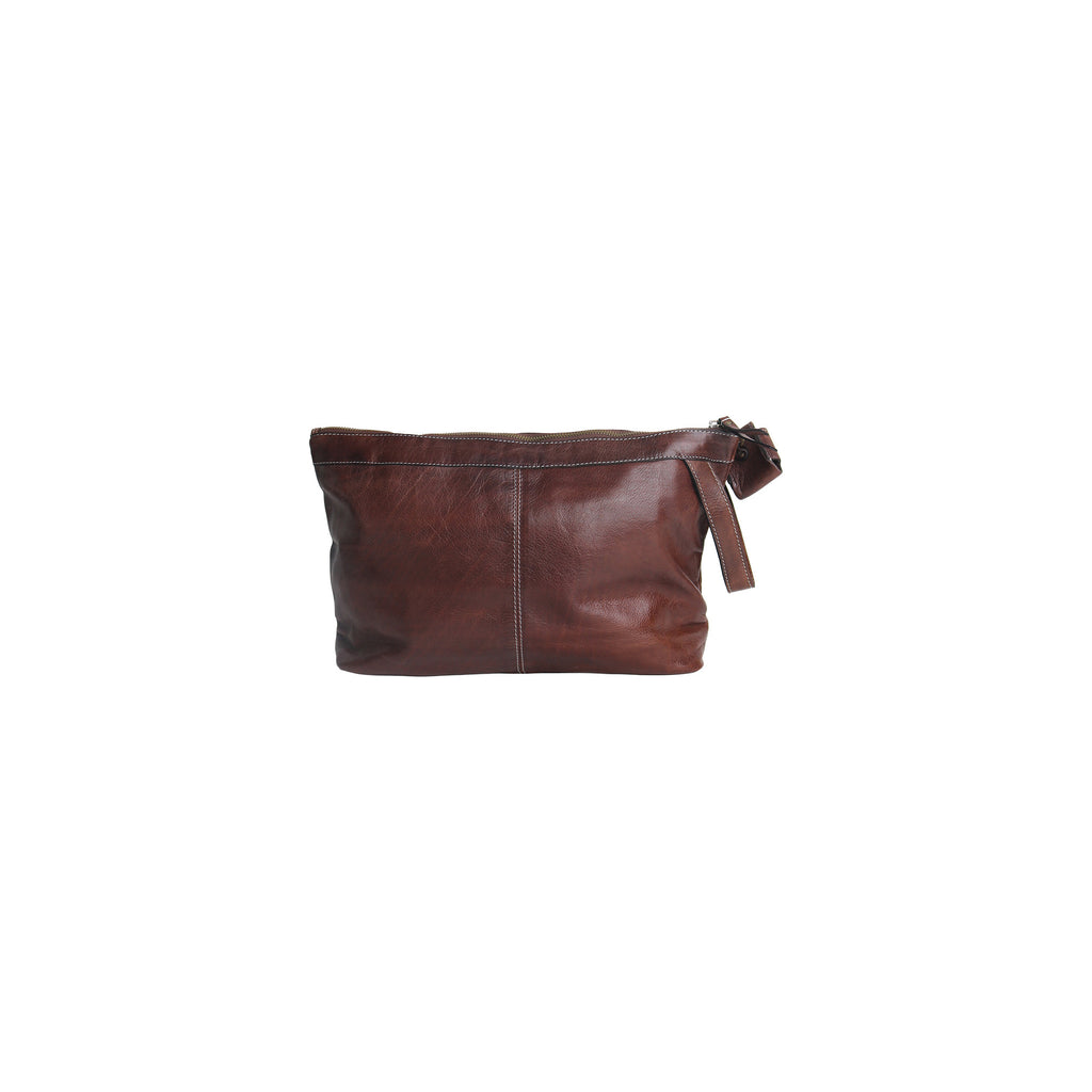 Cartera de Cuero Tipo Clutch para Proyectos (Grande) Project 13 de Re:Designed (P013) en color Woodsmoke – vista posterior