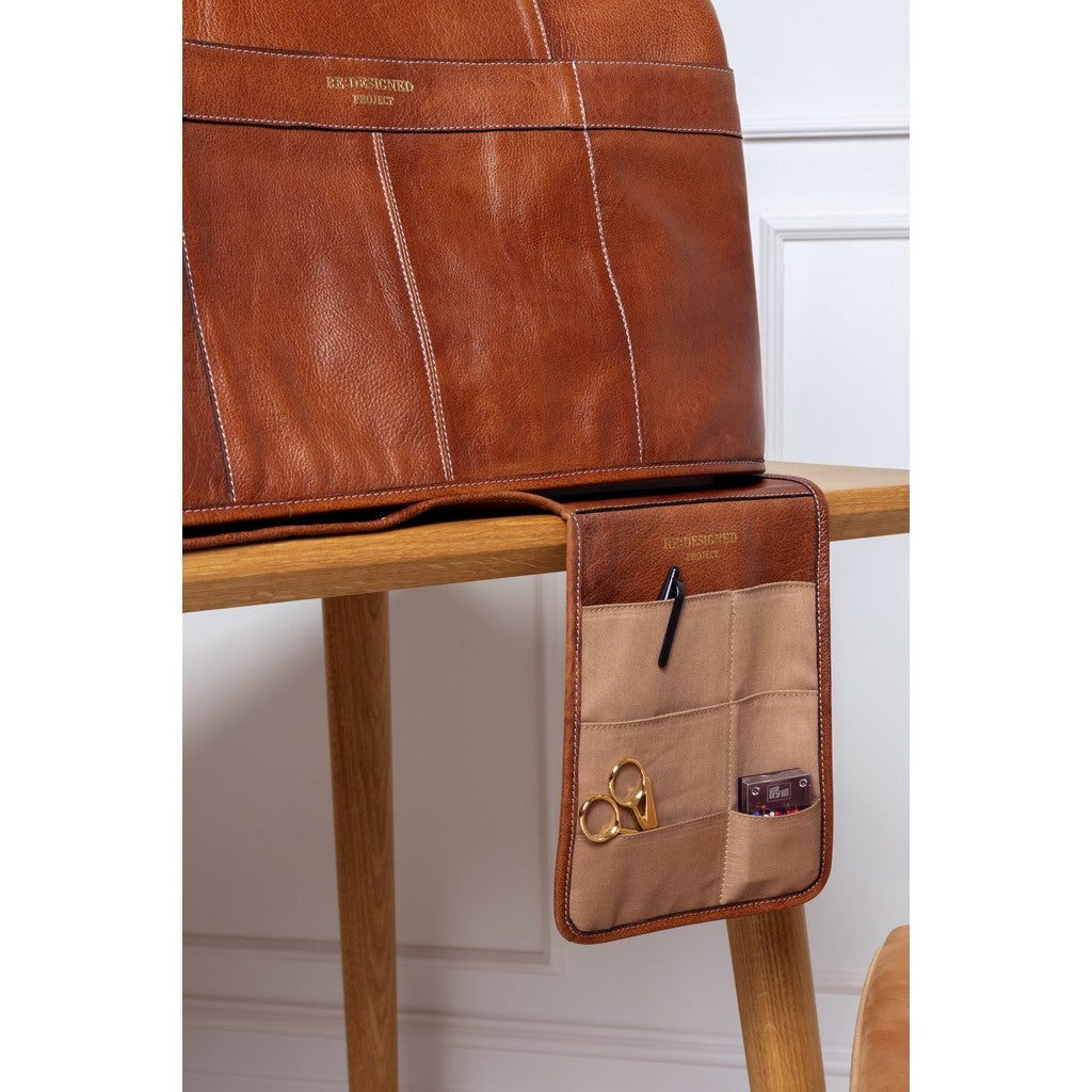 Re:Designed Project 86 – organizador de cuero para máquina de coser que va bajo la base