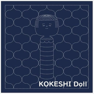 Sashiko Sampler / Tela Azul 100% Algodón con Diseño Sashiko <br> Distintos Diseños