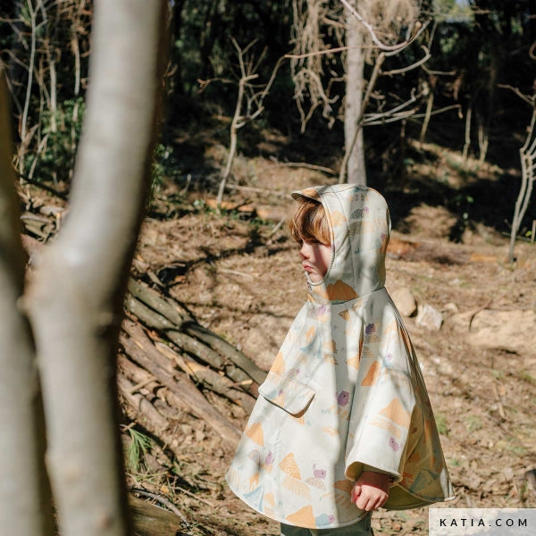 Tela Soft Shell "Beaver and Mountains" (94% Poliéster - 6% Elastán ) <br>De Corte, 145cm de ancho