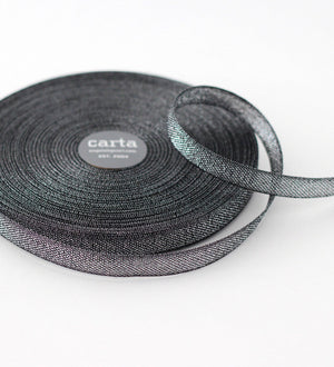 Cintas de Algodón "Metallic Loose Weave" 15mm de Ancho <br> Por Metro