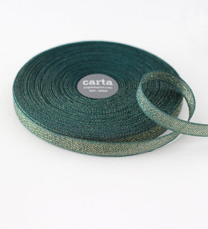 Cintas de Algodón "Metallic Loose Weave" 15mm de Ancho <br> Por Metro