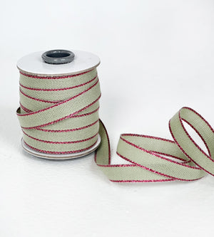 Cintas de Algodón "Drittofilo" 1cm de Ancho <br> Carrete 18 mts