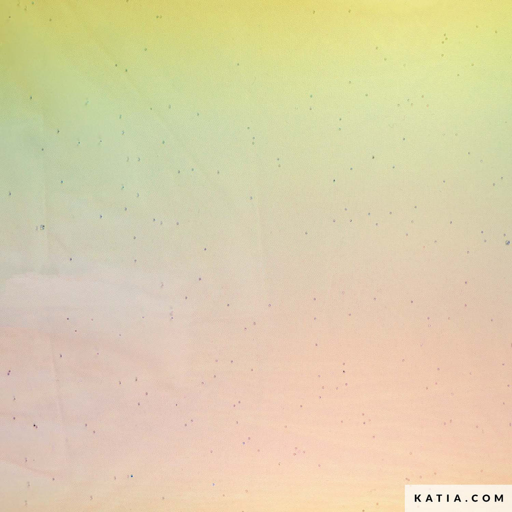 Tela de Tul Suave "Tulle Rainbow Pastel" (100% Poliéster) <br>De Corte, 160 cm de ancho