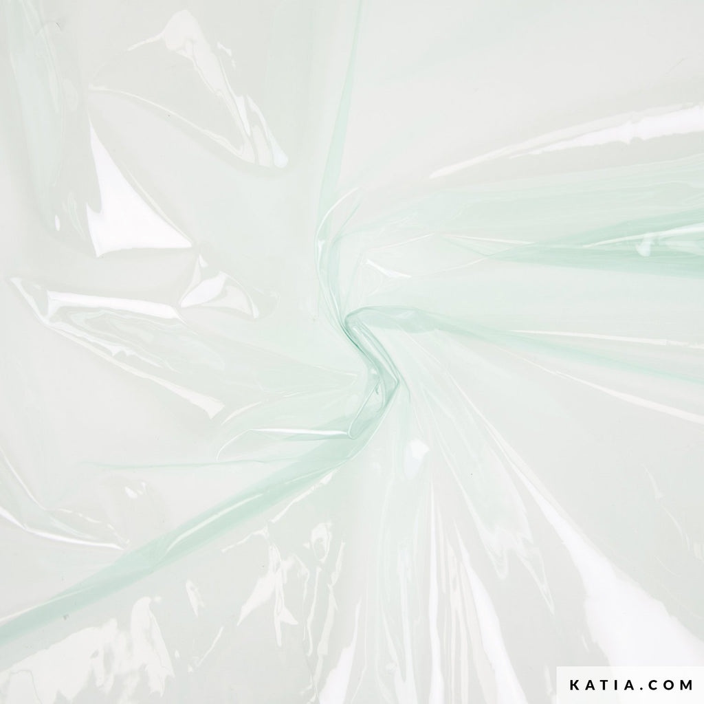 Tela de Vinilo PVC Translucent "Aqua" (100% PVC) <br>De Corte, 68 cm de ancho