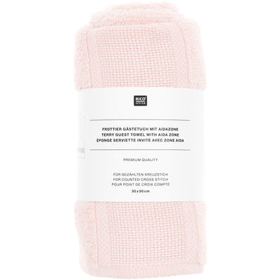 Toalla de Visita Para Bordar Color Rosa Pastel  100% Algodón