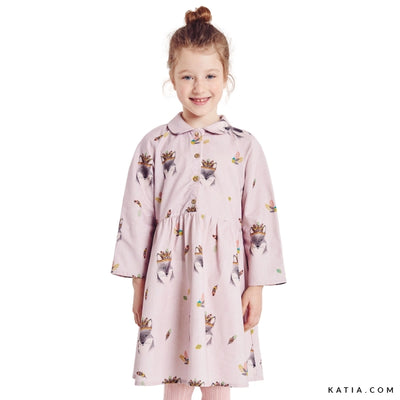 Patrón de Costura Vestido Popelina  5 a 12 Años