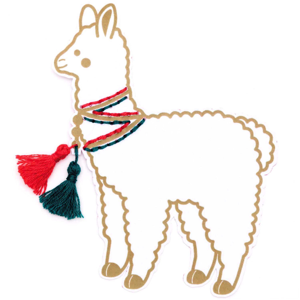Kit de Bordado Llama <br> White