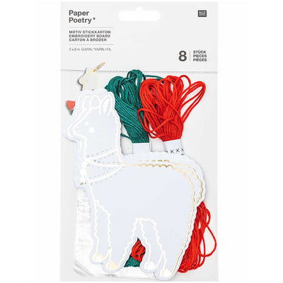 Kit de Bordado Llama  White