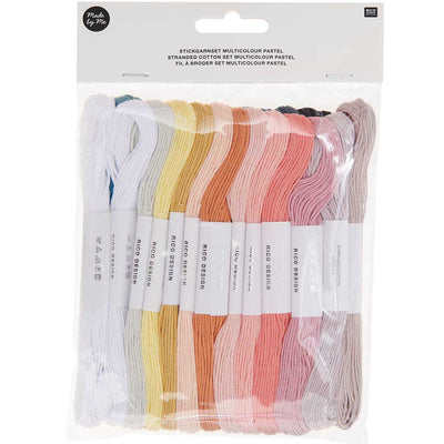 Set Hilos de Bordar 100% AlgodónMulticolour Pastel 24 pcs.