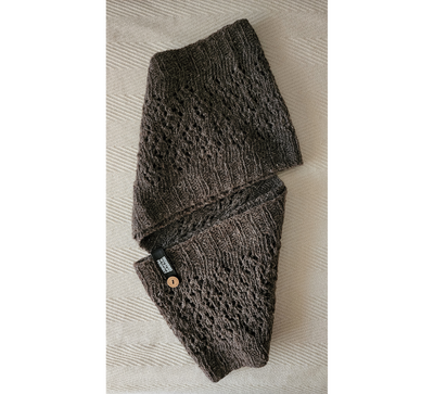 Cowl Kit Friendly Wool  Color Chocolate