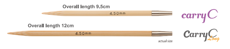 Palillos Intercambiables Tulip CarryC Long Fine Gauge | Bambú Japonés Palillos Intercambiables Tulip CarryC Long Fine Gauge | Bambú Japonés