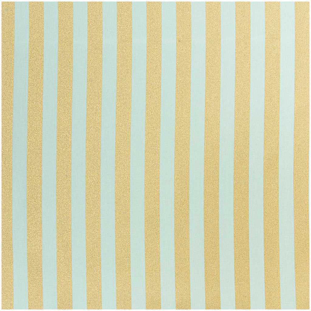 Tela Popelina "Stripes, Mint Gold" (100% Algodón) <br> De corte, 140cm de ancho