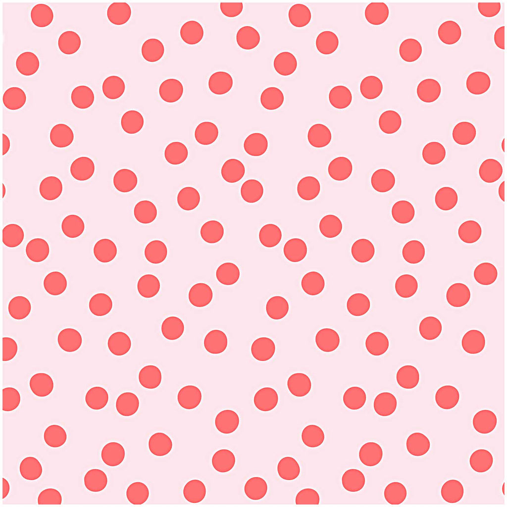 Tela Popelina "Pink, Big Dots Neón" (100% Algodón) <br> De Corte, 140 cm de Ancho