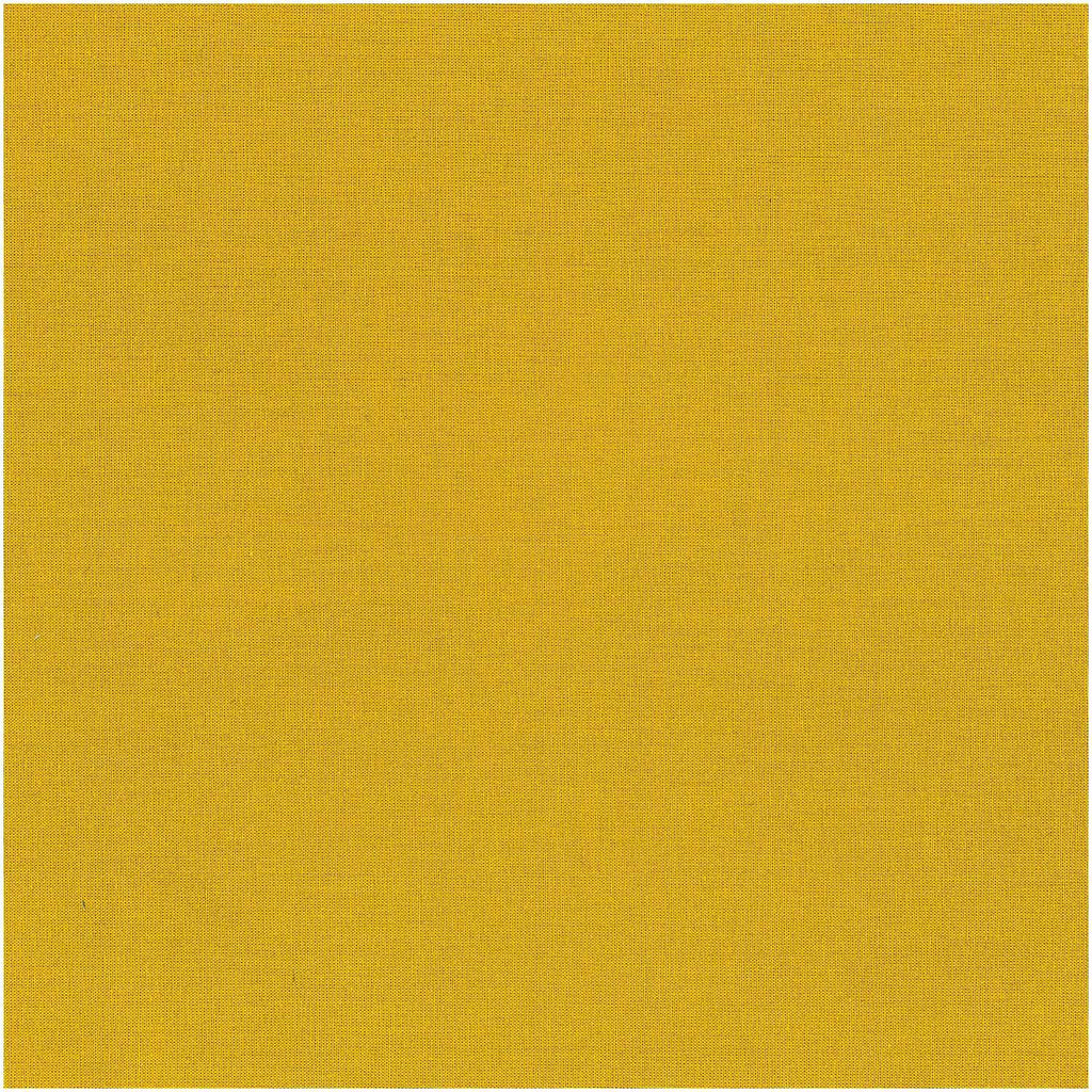 Tela Popelina Plain, Mustard (100% Algodón) <br> De corte, 140 cm de Ancho