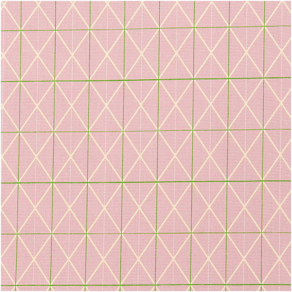 Tela Lona Canvas Pink, Grid, Neón (100% Algodón, Lona) <br> De corte, Ancho 140 cm