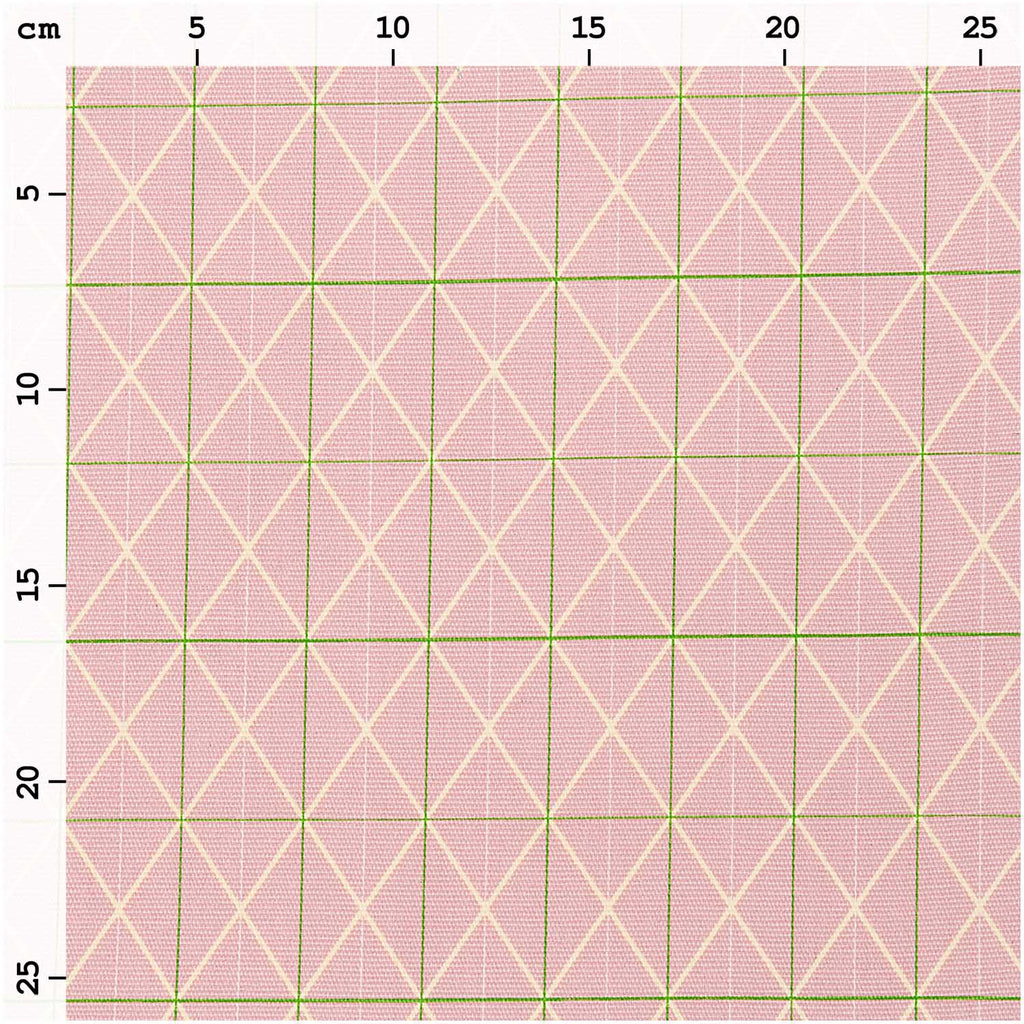 Tela Lona Canvas Pink, Grid, Neón (100% Algodón, Lona) <br> De corte, Ancho 140 cm