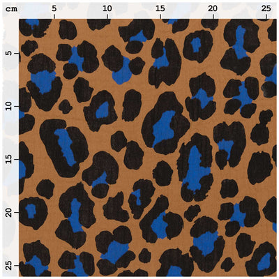 Tela Muselina Crinkle Muslin Acid Leo, Cinnamon (100% Algodón)  De corte, 130cm de Ancho