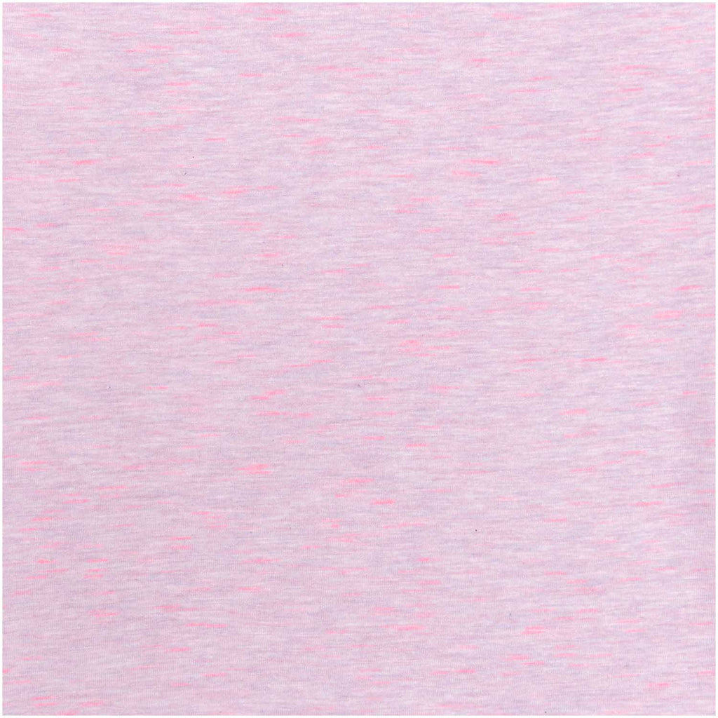 Tela de Punto Jersey Transformation, Light Pink / Neon Pink (51% Algodón - 46% Viscosa - 3% Poliester) <br>De Corte, 160cm de ancho