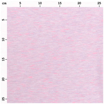 Tela de Punto Jersey Transformation, Light Pink / Neon Pink (51% Algodón - 46% Viscosa - 3% Poliester) De Corte, 160cm de ancho