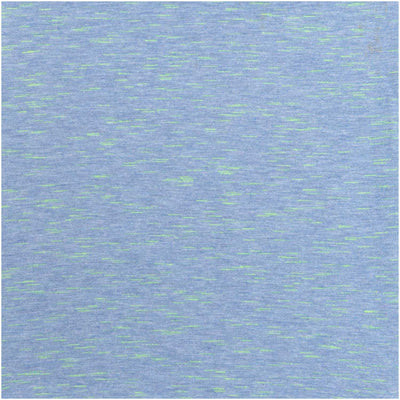 Tela de Punto Jersey Transformation, Azure / Neon Green (51% Algodón - 46% Viscosa - 3% Poliester) De Corte, 160cm de ancho
