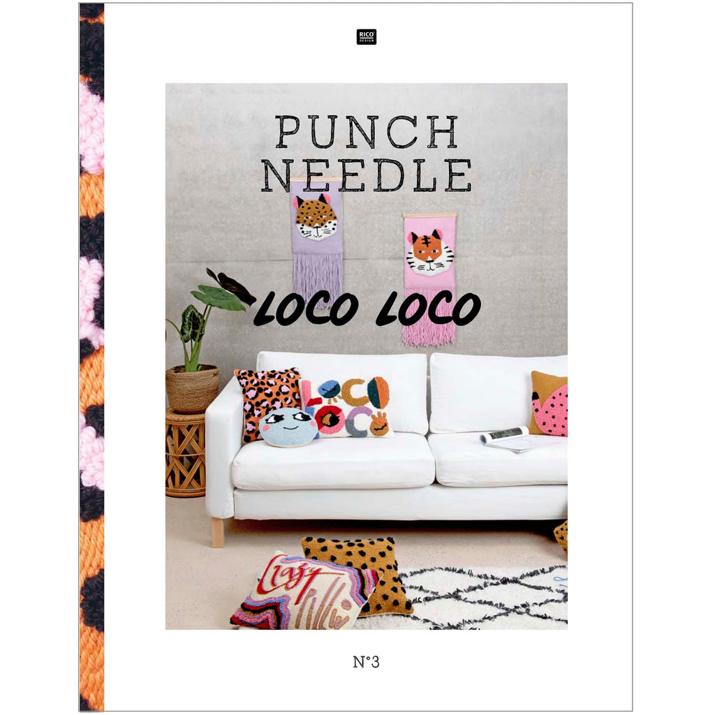 Libro Punch Needle <br> No.3 "Loco Loco" (Incluye Plantillas)