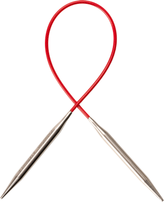 Palillos Circulares  Knit Red 23 cm