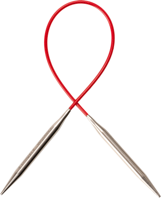Palillos Circulares <br> Knit Red 23 cm