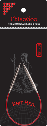 Palillos Circulares  Knit Red 23 cm