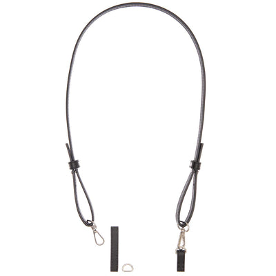 Strap Al Hombro Para Bolsos y Carteras  Negro con Plateado