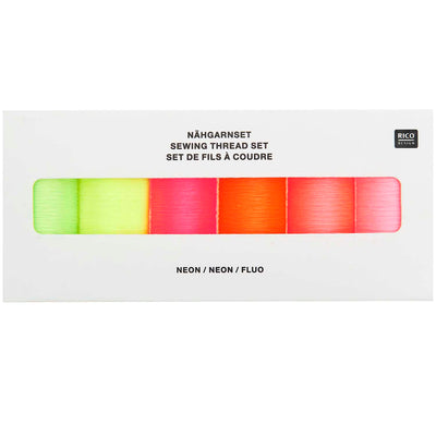 Set Hilos de Coser Colores Neón