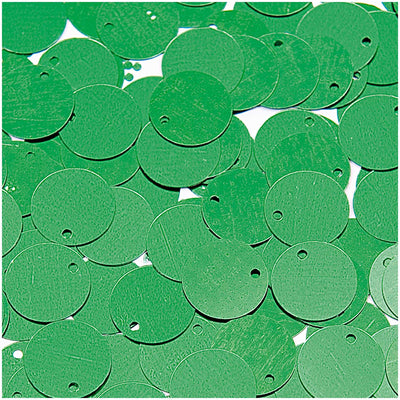Lentejuelas Disco  12 mm Verdes