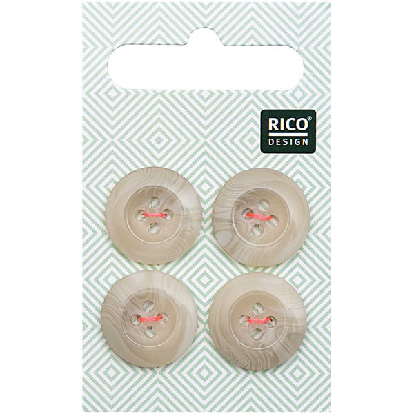 Botones Structured Beige 1.7 cm