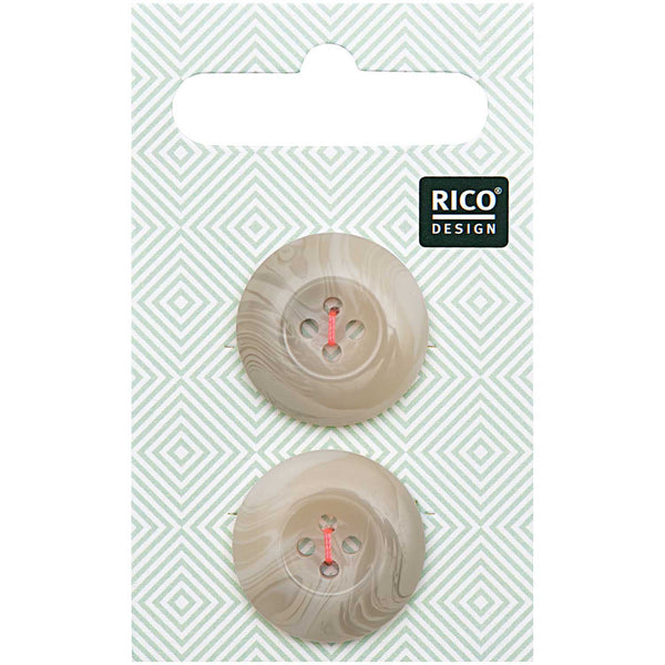 Botones Structured Beige 2.2 cm