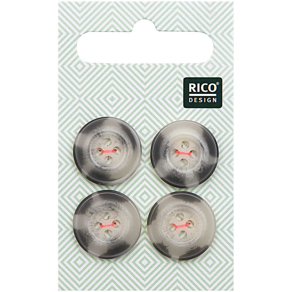 Botones Structured Beige/ Gray 1.7 cm