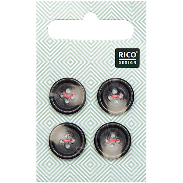 Botones Structured Grey 1.5 cm