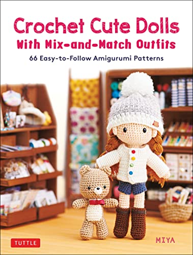 Libro "Crochet Cute Dolls with Mix-and-Match Outfits" <br> Miya